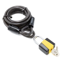 Smyčka zámku 1,8 m x 10 mm zámek visací zámek Oxford Ebike Elektrický skútr