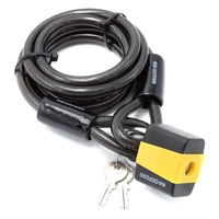 Smyčka zámku 1,8 m x 10 mm zámek visací zámek Oxford Ebike Elektrický skútr